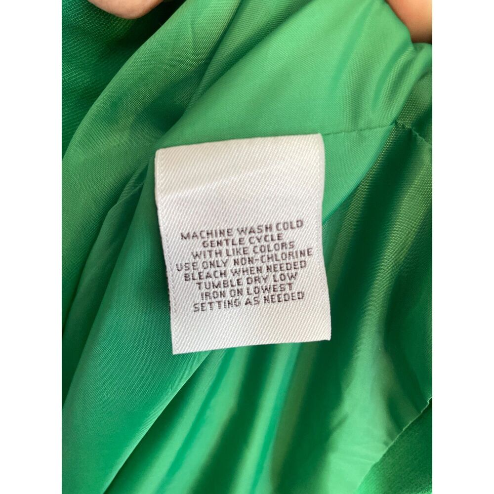 Green Button-Front Coat - Picture 7 of 7